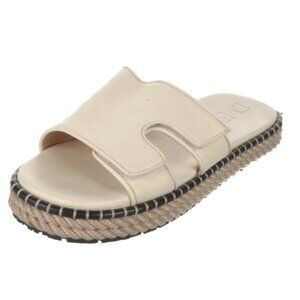 Dear Frances Palma Leather White Cream Slide Sandal Sz 40